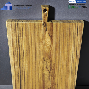 Planche à découper en bois d'acacia durable la plus vendue ustensiles de cuisine blocs à découper pour restaurants fabricant en gros du Vietnam - Product Image 5