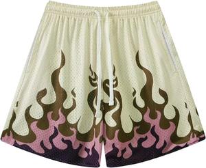 กางเกงขาสั้นผู้ชายพิมพ์ลายกราฟิกสไตล์ไฮสตรีทปรับแต่งได้เสื้อผ้ากีฬาแห้งเร็วระบายอากาศได้ดี - Product Image 1