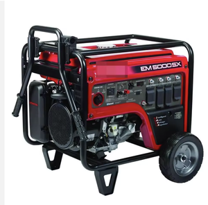 NUEVO GENERADOR PORTÁTIL ORIGINAL E M 5000SX DE 5.000 VATIOS 120/240V CON ARRANQUE ELÉCTRICO Y CO-MINDER - Product Image 3