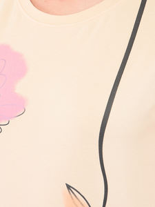 Venta al por mayor de camisetas de algodón 95% para mujer, Top elástico para mujer, ropa informal de manga corta para la temporada de primavera hecha en la India 2025 - Product Image 3