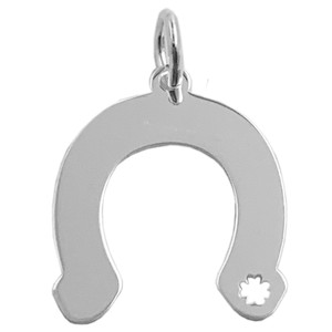 Pendentif de Collection Italienne en Argent Plaqué Or Fer à Cheval Style Religieux Charme Religieux Perle de Zircon Principale Laiton 18K Alliage de Zinc - Product Image 1