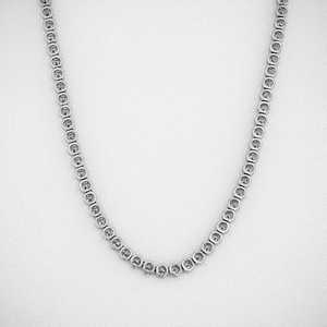 Haute joaillerie à la mode Fine 18k 22k or pur naturel VS-diamant collier lien cubain bijoux Tennis colliers pour femmes OEM - Product Image 1