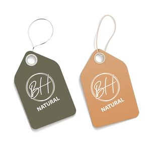 Custom Luxury Garment Swing <b>Tags</b> Breathable Paper Hang <b>Tags</b> for Wear with Print Name Logo and String - Product Image 4