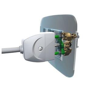 Ecova 16 ampere presa elettrica bianca serie grande spina & prese salvaspazio - Product Image 2