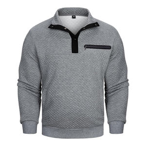 Venta al por mayor de sudaderas con cuello vuelto antiarrugas, sudaderas clásicas y cómodas para hombres - Product Image 1