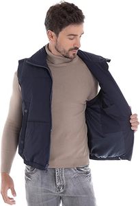 Venta Directa de Fábrica, Chaleco Acolchado con Cremallera Personalizado, Transpirable, de Alta Calidad, Informal, para Hombre, para Invierno, 100% - Product Image 3