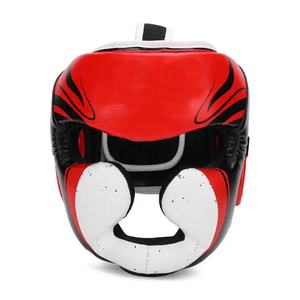 Profesional hecho Karate Muay-Thai Adulto Head-Protection Kickboxing Diseño de logotipo personalizado Transpirable OEM-Service Head Guards - Product Image 1