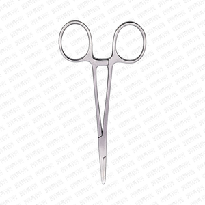 Pinzas hemostáticas para mosquitos Halsted, instrumento quirúrgico reutilizable Manual de acero inoxidable curvo y recto para uso hospitalario - Product Image 6
