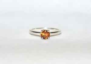 แหวนพลอยซิทรินสีเหลือง เงินแท้ 925 ทำมือ เครื่องประดับประจำเดือนเกิด ของขวัญสำหรับเธอ - Product Image 2