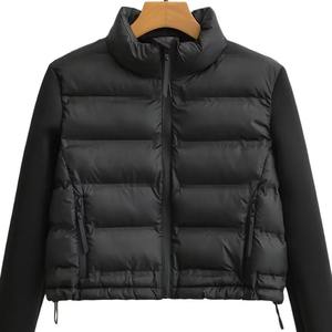 Winter Warm Short Parkas <b>Women</b> Fashion <b>Crop</b> <b>Puffer</b> <b>Jacket</b> Female Loose Streetwear Zipper Long Sleeve Down Coats - Product Image 5