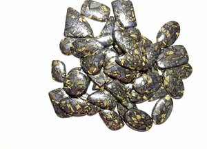 Natural Schalenblende cobre turquesa piedras preciosas sueltas cabujón mezcla forma y tamaño Schalenblende piedras preciosas lote fabricación de joyas - Product Image 2