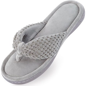<span class=keywords><strong>Chanclas</strong></span> de espuma viscoelástica para <span class=keywords><strong>mujer</strong></span>, de tela de algodón, para interiores, para todas las estaciones - Product Image 1