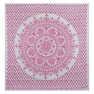 Pink <b>Floral</b> Print 240 TC 100% Cotton Double <b>Bed</b> <b>Sheet</b> Set with 2 Pillow Covers 3-Piece Home Use Flat <b>Bed</b> <b>Sheet</b> - Product Image 4