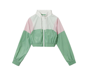 Chaqueta Cortavientos para Mujer, 100% Nailon, Diseño Patchwork, Tallas Grandes, Alta Calidad, Cómoda, Informal - Product Image 5