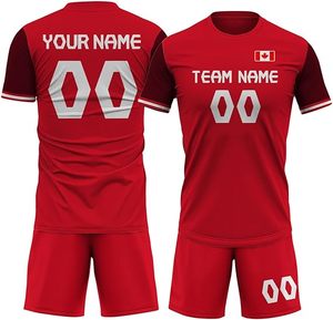Ensemble de maillots de football personnalisés en tissu respirant de haute qualité pour adultes et enfants - Product Image 5