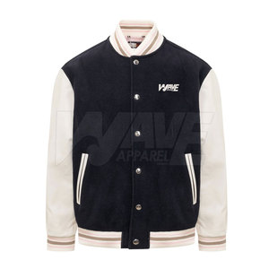 Chaqueta Letterman para Hombre de la Mejor Calidad con Logotipo Frontal, Diseño Casual Transpirable de Algodón/Lana, Hecha en Pakistán - Product Image 1