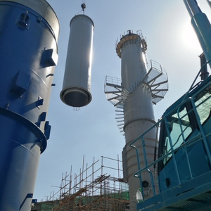 <span class=keywords><strong>Cheminée</strong></span> industrielle autoportante en acier de 80 m, conception modulaire anti-corrosion, avec revêtement en aluminium-magnésium pour les gaz de combustion d'usine - Product Image 4