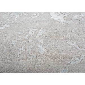 Tapis en laine et soie de bambou noué à la main du Fardeau-oriental, motif médaillon gris et noir pour usage domestique - Esk-666 - Product Image 3