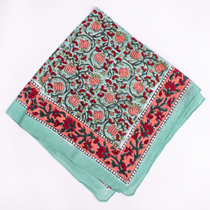 Foulard carré en coton imprimé floral unisexe, bandana, couvre-chef, cache-cou, protection faciale, pour sports de plein air, usage quotidien, voyage, protection de la peau - Product Image 6