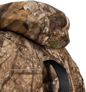 Veste de chasse d'hiver pour homme de haute qualité, capuche, coque en toile, respirante, imperméable, coupe-vent, fermeture éclair, poches avant, laine, polyester - Product Image 6