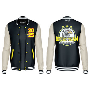 แจ็คเก็ตเบสบอลว่างเปล่าแขนยาวสำหรับผู้ชายเสื้อแจ็คเก็ตมหาวิทยาลัยโลโก้ตามสั่งฤดูใบไม้ร่วง - Product Image 3