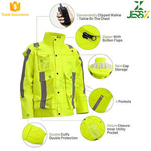 ชุดกันฝนสีเหลืองสดใสแบบกันน้ำสำหรับผู้ชายและผู้หญิง  ระบายอากาศได้ดี  พร้อมฉนวนกันความร้อน  เหมาะสำหรับงานก่อสร้าง - Product Image 5