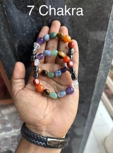 สร้อยข้อมือสไตล์โบฮีเมียนประดับด้วยลูกปัดหินอาเกต สร้อยลูกปัด ผลิตในอินเดีย - Product Image 3