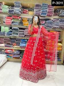 Designer Hendwork Lehenga Choli Women Blouses Wedding Dress Embroidery Lahenga Choli Best Selling Indian Designer Lehenga Choli - Product Image 5