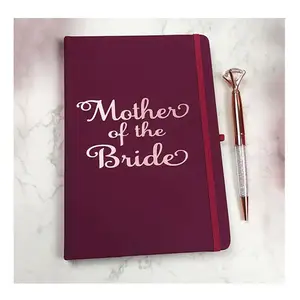 LABON Rose Gold Folie Benutzer definierte Leder Braut und Braut party Hardcover Notebook Planer und Tagebücher