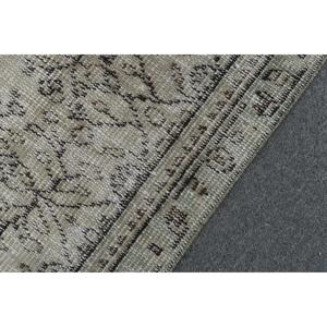 Tapis de 2,7 x 6,1 pieds, tapis turc vintage, tapis en laine grise - Product Image 5