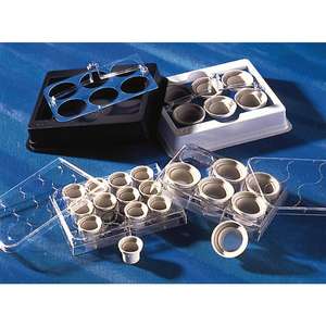 ไส้กรองเน็ตเวลล์ขนาด 24 มม. พร้อมเมมเบรนโพลีเอสเตอร์ขนาดรูตาข่าย 500 ไมครอน สำหรับกระบอกกรองในห้องปฏิบัติการแบบปลอดเชื้อ บรรจุ 48 ชิ้น - Product Image 1