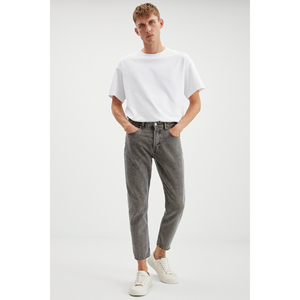 Jean en denim épais texturé délavé coupe carotte pour homme GRIMELANGE Gilberto - Product Image 2