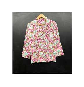 Conjunto de Pijama de Algodón 100% con Cintura Elástica para Hombre y Mujer |   Ropa de Dormir Transpirable y Suave para Verano/Otoño/Primavera con Logotipo Frontal al por Mayor - Product Image 1