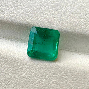 Piedra de corte de Esmeralda cuadrada de esmeralda de Zambia Natural de 7 MM con piedras preciosas sueltas de buen brillo para hacer joyas de 1,69 quilates para joyería. - Product Image 5