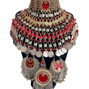 Cuentas de Cobre Hechas a Mano, Joyería Cultural Tribal Afgana Bohemia, Accesorio de Moda Étnico Vintage Decorativo para Mujer, Fiesta - Product Image 1