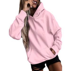 Femmes décontracté à manches longues solide poids léger pull imprimé sweats à capuche tricotés hodies pour femme Techniques dos ample - Product Image 3
