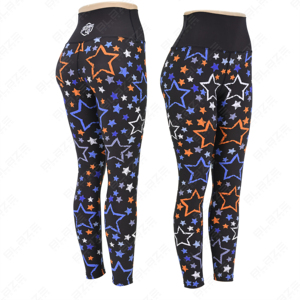 Blaze Ultimate Flexibility Design personnalisé Active Wear Yoga Leggings Stretch dans les quatre sens Respirant Taille élastique Style à motif solide - Product Image 1
