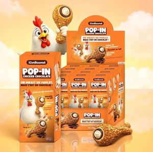 ICONIK Sweet Pop-In Chocolate con Pollo 50g, Delicioso Chocolate Crujiente con Diseño de Pollo, Snack Favorito de los Niños - Product Image 5