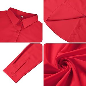 Chemise à manches longues à carreaux vintage pour femme, chemisier de bureau, vêtements d'affaires d'été, vente en gros OEM, respirant, 100% coton - Product Image 4