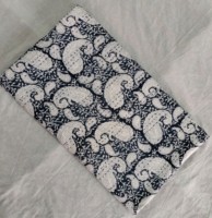 Couvre-lit en coton Kantha imprimé à la main avec motif Paisley, couette Kantha, couvre-lit Kantha, vente en gros par lot