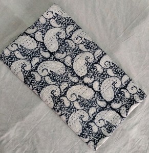 Cubrecama Kantha de algodón con estampado Paisley hecho a mano, colcha Kantha, colcha Kantha en venta, lote al por mayor - Product Image 4