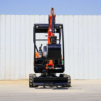 Mini-excavatrice hydraulique de moins de 4 tonnes avec moteur importé et godet de criblage pour la séparation du sol et du gravier sur les chantiers de construction