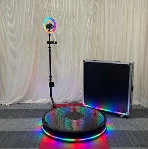 ขายเครื่องถ่ายภาพ 360 องศา พร้อมแท่นกระจกสำหรับงานปาร์ตี้ ไฟ RGB ซอฟต์แวร์แอพควบคุมระยะไกล กล้องหมุนอัตโนมัติ 360 องศา - Product Image 2