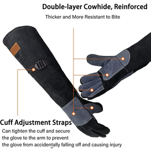 Gants de sécurité pour manipuler les animaux agressifs, gants de sécurité professionnels pour les agents de contrôle des animaux, gants de protection longs - Product Image 4