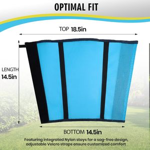 Juego de 4 botas de mosca para caballos, diseño de malla fina transpirable con recorte suave para mayor comodidad, reduce el pisoteo, daños en las pezuñas - Product Image 2