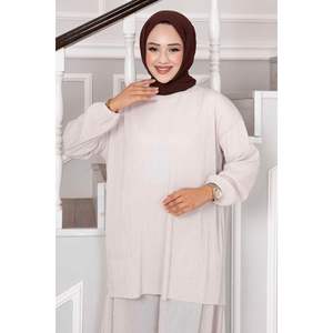 Daily Hijab 2 piezas Modest Set con detalle de piedra de cuello redondo - Product Image 3