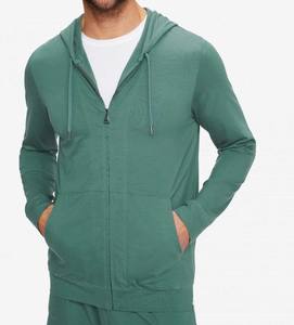 Sweat à capuche zippé décontracté pour homme Derek Rose, respirant, avec poche, logo personnalisé, couleur unie, sérigraphie, automne - Product Image 5