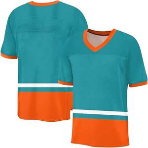 Camiseta personalizada de fútbol de malla y fútbol americano con panel y doble capa de malla, colores personalizados - Product Image 2