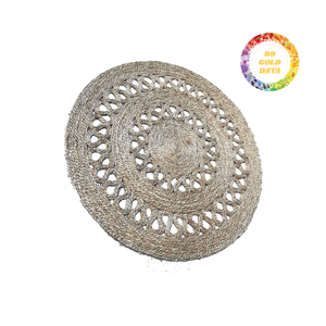 Tapis de décoration de style écologique en jonc de mer séché au soleil, tissé serré et adapté à un usage quotidien dans les espaces commerciaux et domestiques - Product Image 2