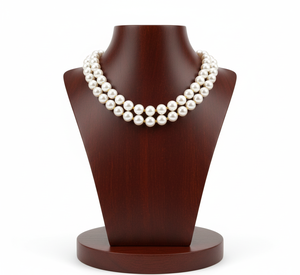 สร้อยคอไข่มุกน้ำจืดเกรด AAA คุณภาพสูง งานฝีมือประณีต ดีไซน์คลาสสิกสำหรับผู้หญิง สีทองขาว หลายเส้น ประดับด้วยลูกปัด  รับประกันโดยบุคคลที่สาม - Product Image 1